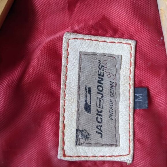 Real leather jacket "Jack & Jones" - Picture 2 of 3